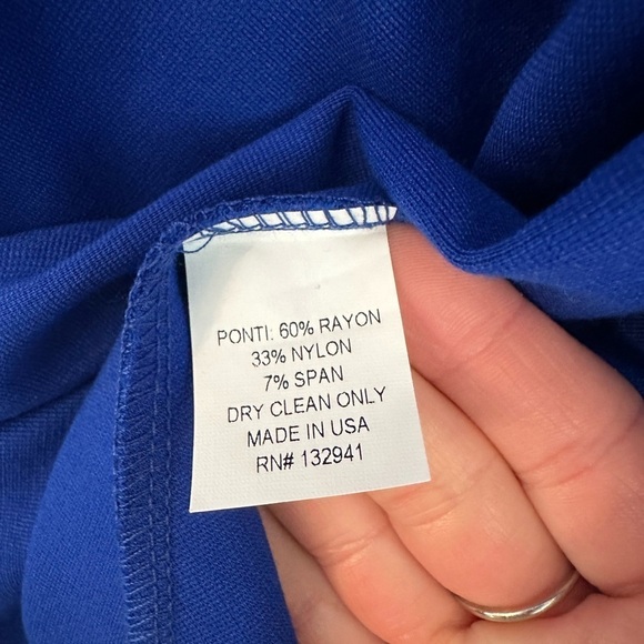 Amanda Uprichard Blue Mini Dress Plunging Neckline S - Picture 6 of 6